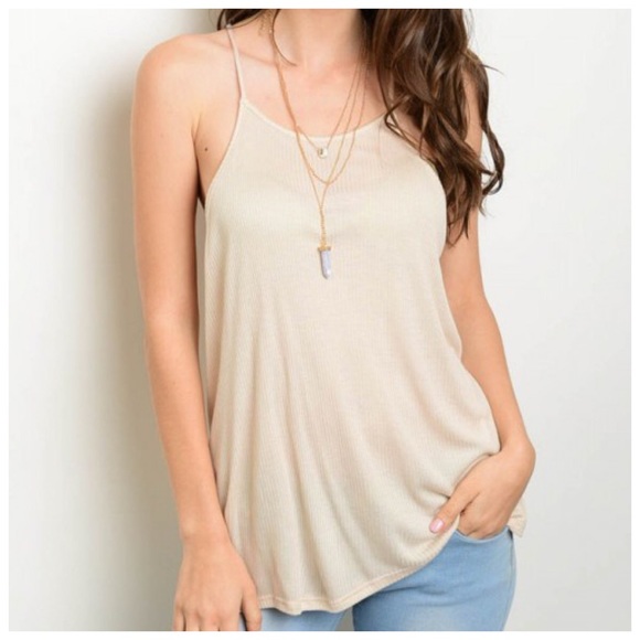 Tops - BLOWOUT CLEARANCE✨ New open back nude ribbed tank